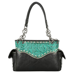 Trinity Ranch Tooled Collection Concealed Carry Satchel NWT